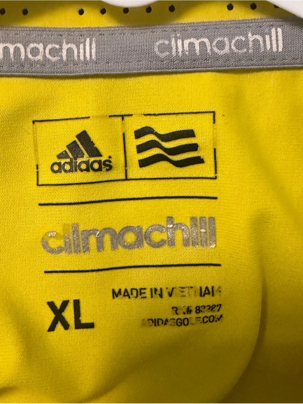 adidas Men's Yellow Corona Extra Performance Polo